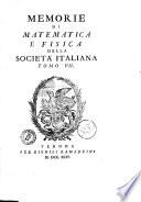 Memorie di matematica e fisica della Società italiana