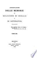 Memorie di religione, di morale e di letteratura