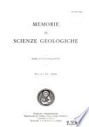 Memorie di scienze geologiche