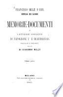 Memorie, documenti e lettere inedite di Napoleone I. e Beauharnais