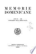 Memorie domenicane rivista di religione, storia, arte