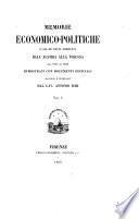 Memorie economico-politiche, o sia De' danni arrecati dall'Austria alla Toscana dal 1737 al 1859 dimostrati con documenti officiali raccolti e pubblicati dal cav. Antonio Zobi