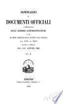 Memorie economico-politichem o sia De' danni arrecati dall' Austria alla Toscana, dal 1737 al 1859