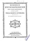 Memorie enciclopediche