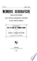 Memorie geografiche