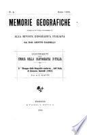 Memorie geografiche pubblicate come supplemento alla Rivista geografica italiana