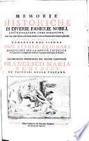 Memorie historiche di diverse famiglie nobili