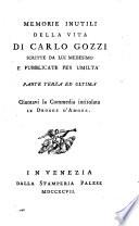 Memorie inutili della sua vita scritte da lui medesimo