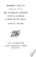Memorie inutili della sua vita scritte da lui medesimo