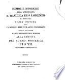 Memorie Istoriche dell'Ambrosiana R. Basilica di S. Lorenzo di Firenze