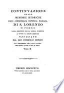 Memorie istoriche dell'ambrosiana r. basilica di S. Lorenzo di Firenze