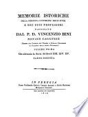 Memorie istoriche della Perugina Università