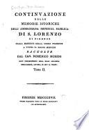 Memorie istoriche ...