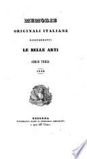 Memorie originali italiane risguardanti le belle arti