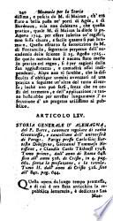 Memorie per la Storia delle Scienze e Buone Arti