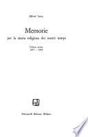 Memorie per la storia religiosa dei nostri tempi
