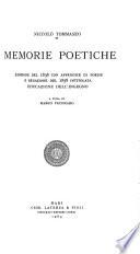 Memorie poetiche
