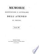 Memorie Scientifiche E Letterarie Dell'Ateneo Di Treviso