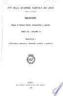 Memorie. Serie 8, Sezione 1a. Matematica, meccanica, astronomia, geodesia e geofisica