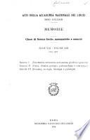 Memorie. Serie 8, Sezione 3a. Botanica, zoologia, fisiologia, patologia