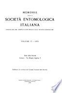 Memorie - Società entomologica italiana