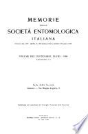 Memorie - Società entomologica italiana
