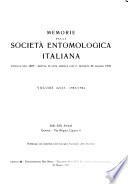 Memorie - Società entomologica italiana
