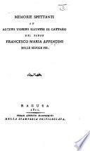 Memorie spettante ad alcuni uomini illustri di Cattaro