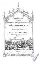 Memorie spettanti alla storia, al governo ed alla descrizione della città e campagna di Milano ne'secoli bassi