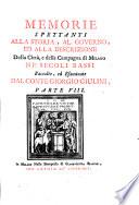 Memorie spettanti alla storia, al governo ed alla descrizione della città e della campagna di Milano ne'secoli bassi