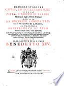 Memorie storiche civili, ed ecclesiastiche della città, e diocesi di Larino metropoli degli antichi Frentani raccolte da Giovanni Andrea Tria ... divise in cinque libri, e sua appendice; colla serie de'proprj vescovi: carta topografica della città, e sua diocesi ..