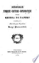 Memorie storiche-critiche-diplomatiche della chiesa di Napoli
