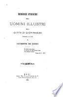 Memorie storiche degli uomini illustri della città di Giovinazzo