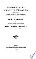 Memorie storiche dell'Australia particolarmente della missione benedettina di Nuova Norcia