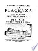 Memorie storiche della città di Piacenza compilate dal proposto Cristoforo Poggiali