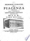 Memorie storiche della città di Piacenza