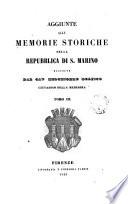 Memorie storiche della Repubblica di S. Marino