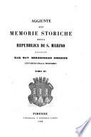 Memorie storiche della Repubblica di S. Marino