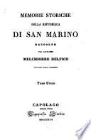 Memorie storiche della Repubblica di San Marino