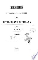Memorie storiche e critiche della rivoluzione siciliana del 1848