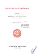 Memorie storiche forogiuliesi