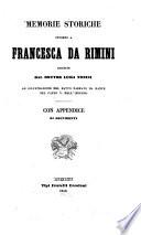 Memorie storiche intorno a Francesca da Rimini