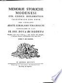 Memorie storiche Modenesi