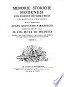 Memorie storiche modenesi