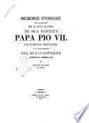 Memorie storiche sul passaggio per la città di Forli di sua santità papa Pio 7. felicemente regnante e sul ripristinamento del di Lui governo. Operetta compilata da Michele Placucci di Forli