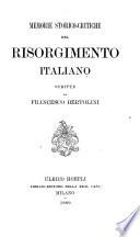 Memorie storico-critiche del Risorgimento italiano