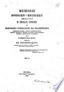 Memorie storico-critiche della vita e delle opere di Giovanni Pierluigi da Palestrina