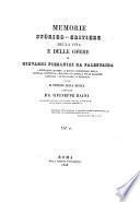 Memorie storico-critiche della vita e delle opere di Giovanni Pierluigi da Palestrina