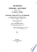 Memorie storico-critiche della vita e delle opere di Palestrina