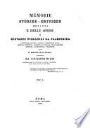 Memorie storico-critiche della vita e delle opere di Palestrina